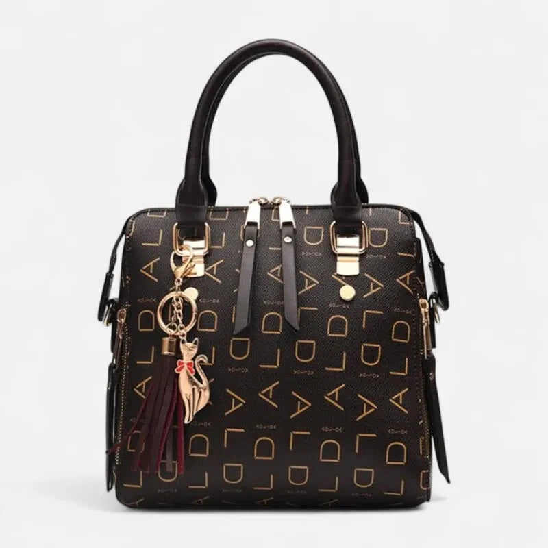 Émilie | Shoulder Bag with Gold Cat Charm