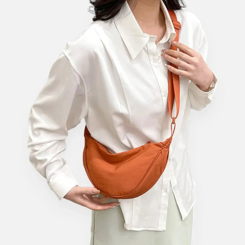 Émilienne | Half-Moon Fabric Belt Bag