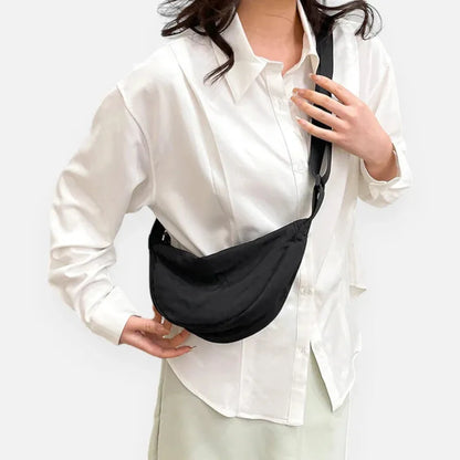 Émilienne | Half-Moon Fabric Belt Bag