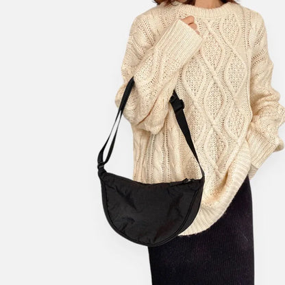Émilienne | Half-Moon Fabric Belt Bag