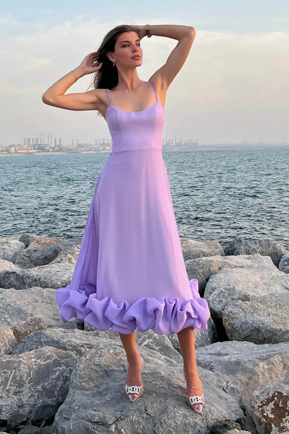 Palmora Society - Heather | Vestido Midi Evasé Sin Mangas - foto 10