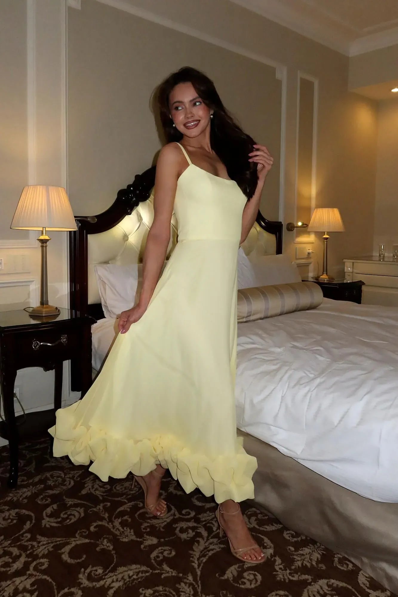 Palmora Society - Heather | Vestido Midi Evasé Sin Mangas - foto 12