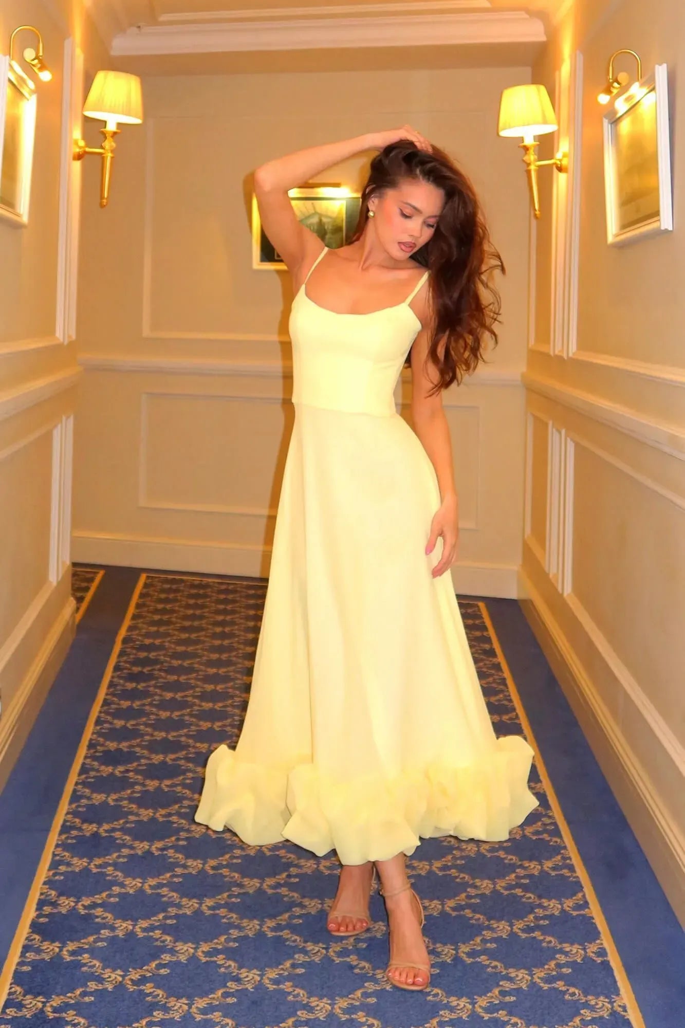 Palmora Society - Heather | Vestido Midi Evasé Sin Mangas - foto 14
