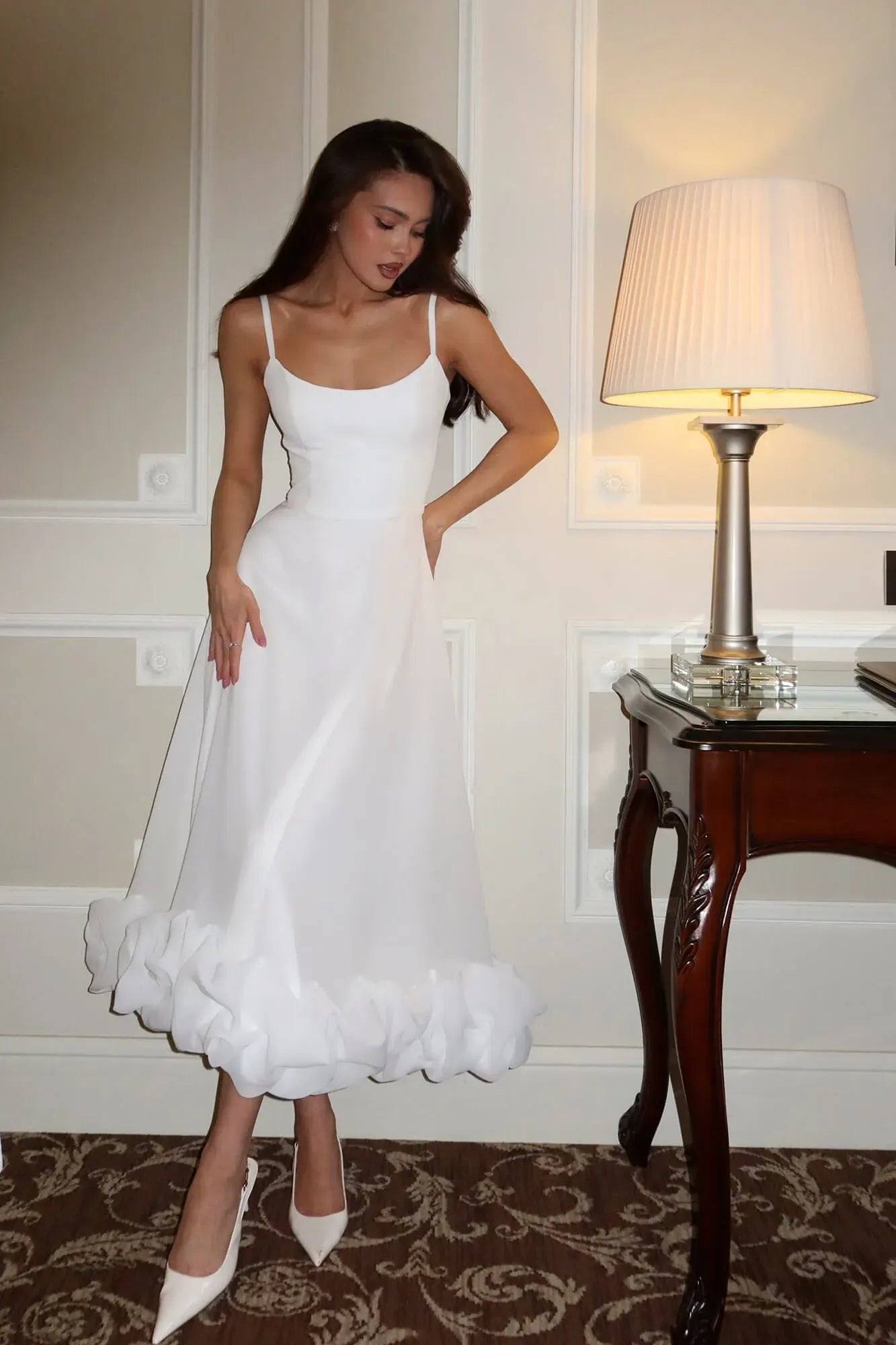 Palmora Society - Heather | Vestido Midi Evasé Sin Mangas - foto 17
