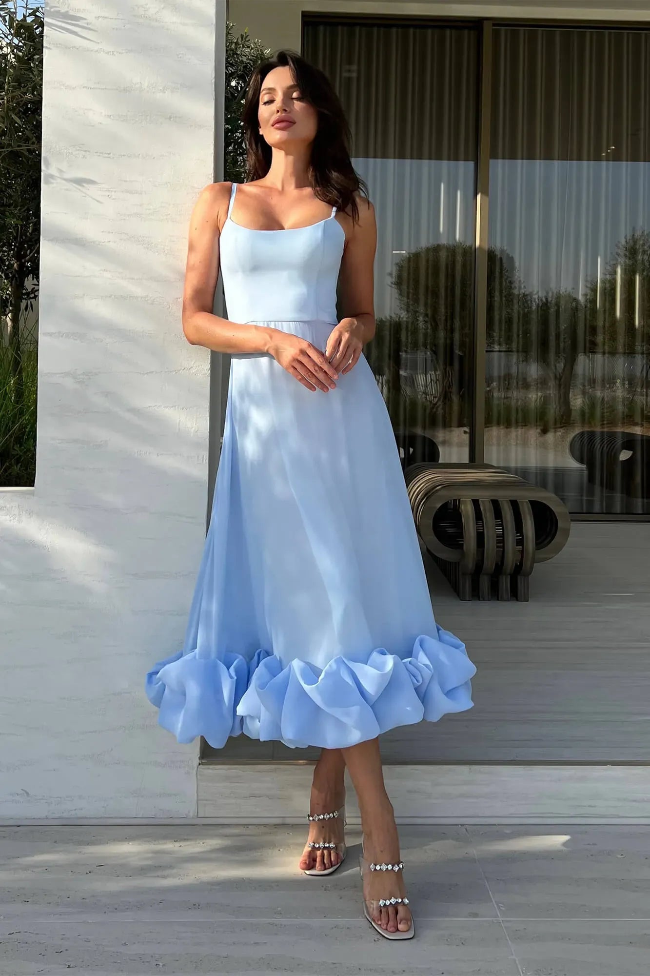 Palmora Society - Heather | Vestido Midi Evasé Sin Mangas - foto 3