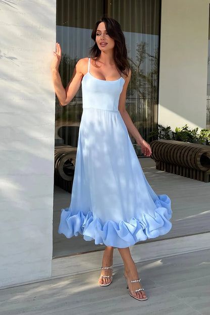 Palmora Society - Heather | Vestido Midi Evasé Sin Mangas - foto 4