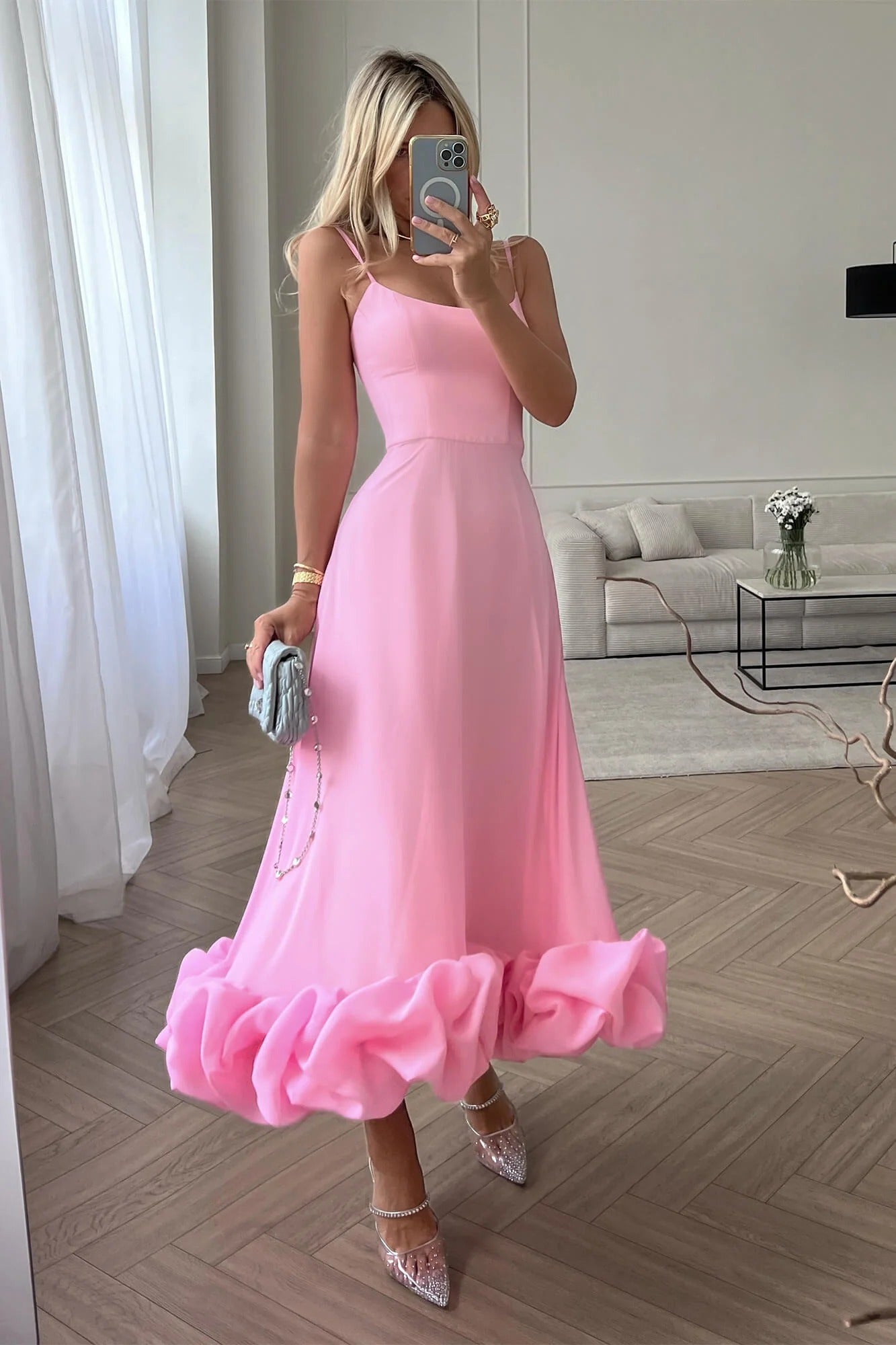 Palmora Society - Heather | Vestido Midi Evasé Sin Mangas - foto 5