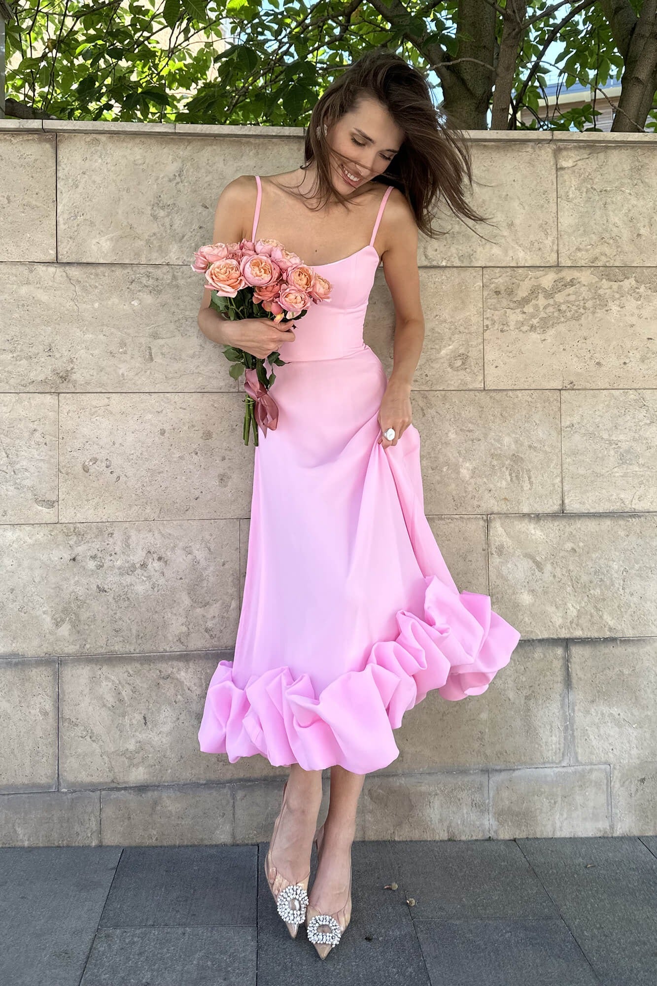 Palmora Society - Heather | Vestido Midi Evasé Sin Mangas - foto 7