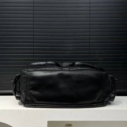 Inès | Large Retro Multi-Pocket Shoulder Bag