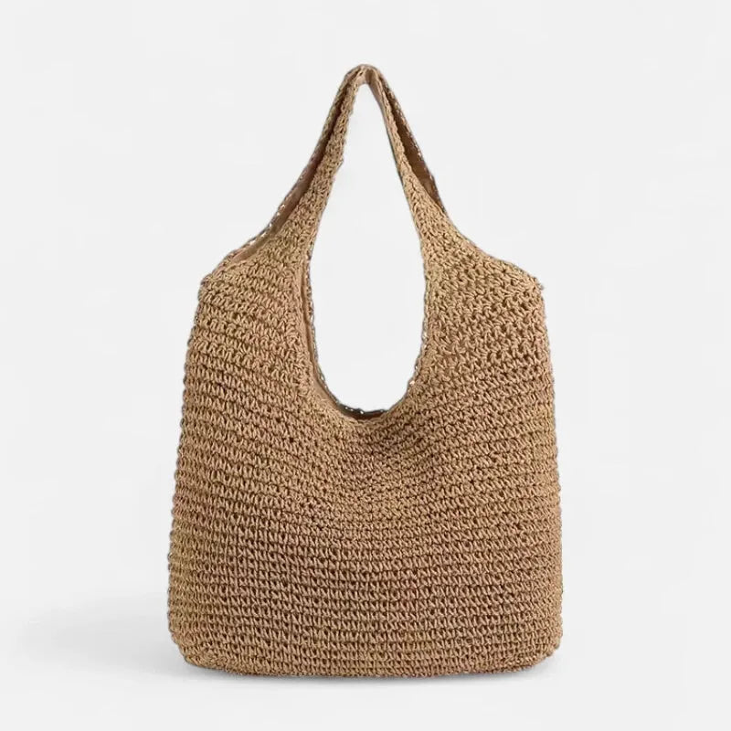 Inès | Straw Hobo Bag
