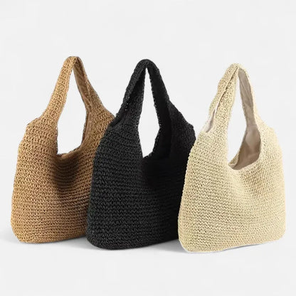 Inès | Straw Hobo Bag