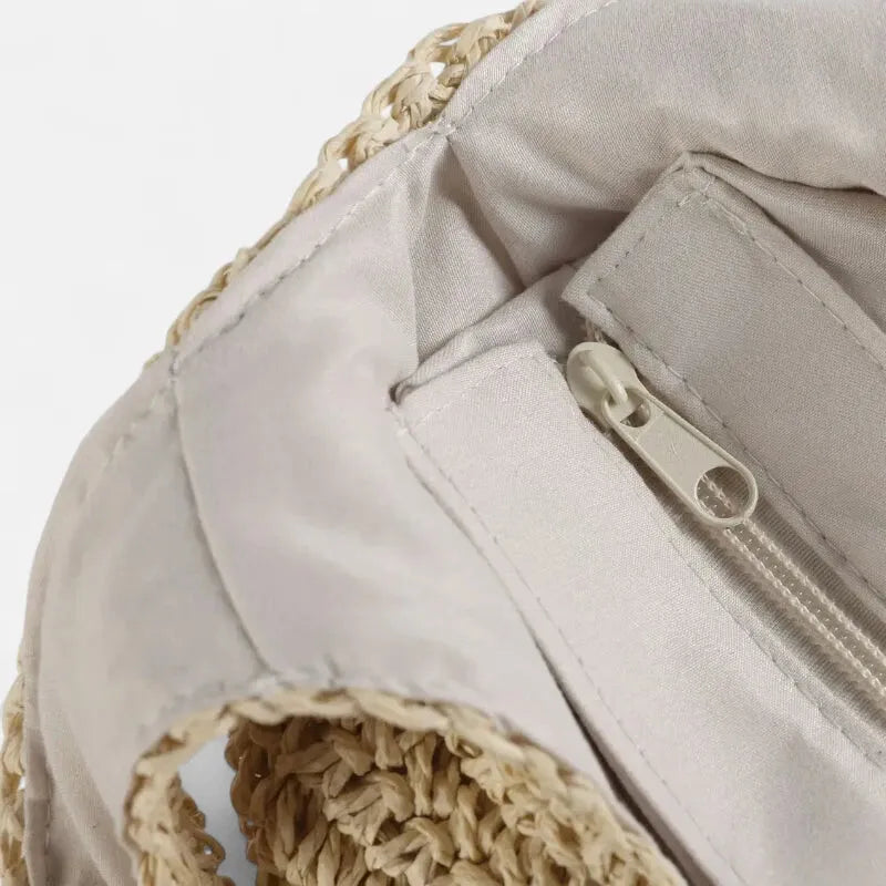 Inès | Straw Hobo Bag