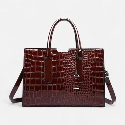 Isabelle | Croc-Effect Shoulder Bag