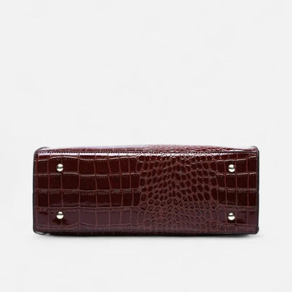 Isabelle | Croc-Effect Shoulder Bag