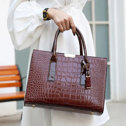 Isabelle | Croc-Effect Shoulder Bag