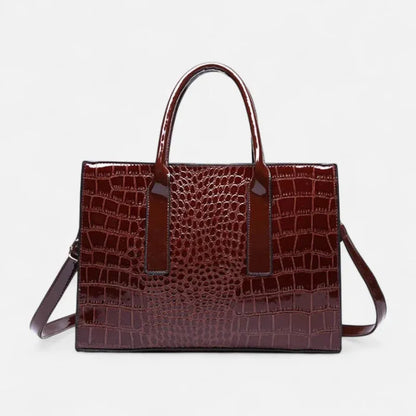 Isabelle | Croc-Effect Shoulder Bag