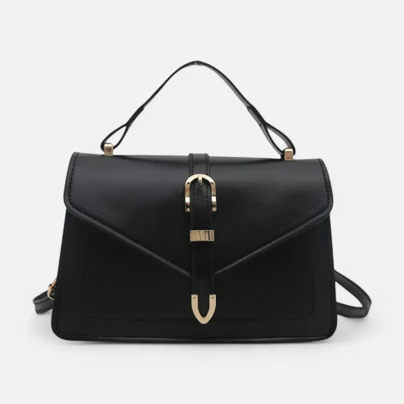 Isaline | Small Flap Shoulder Bag with Gold Details