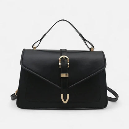 Isaline | Small Flap Shoulder Bag with Gold Details