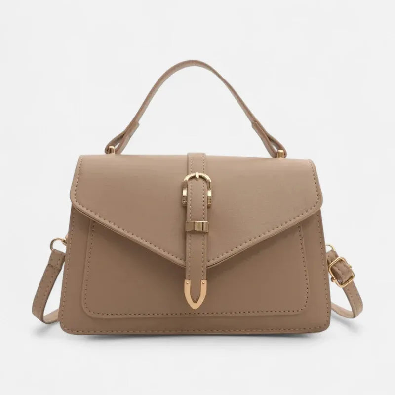 Isaline | Small Flap Shoulder Bag with Gold Details