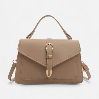 Isaline | Small Flap Shoulder Bag with Gold Details