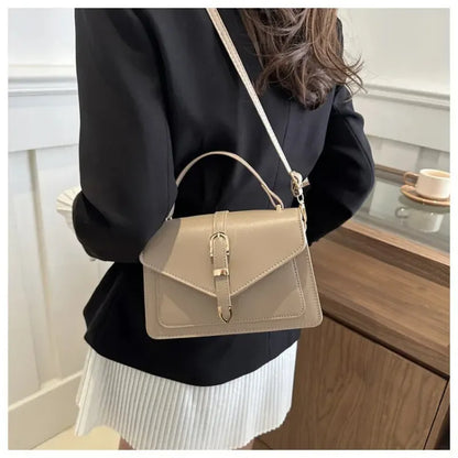 Isaline | Small Flap Shoulder Bag with Gold Details
