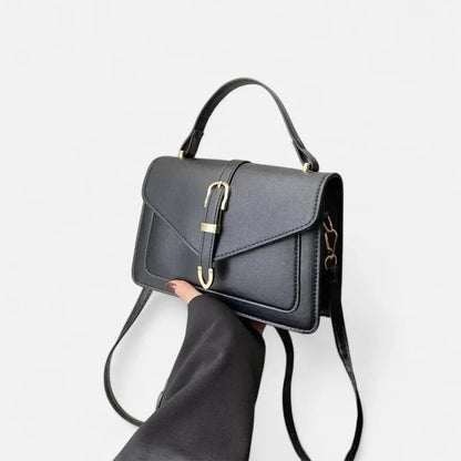 Isaline | Small Flap Shoulder Bag with Gold Details