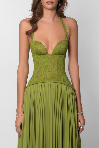 Palmora Society - Kenley | Vestido Maxi Corsé Plisado - foto 10