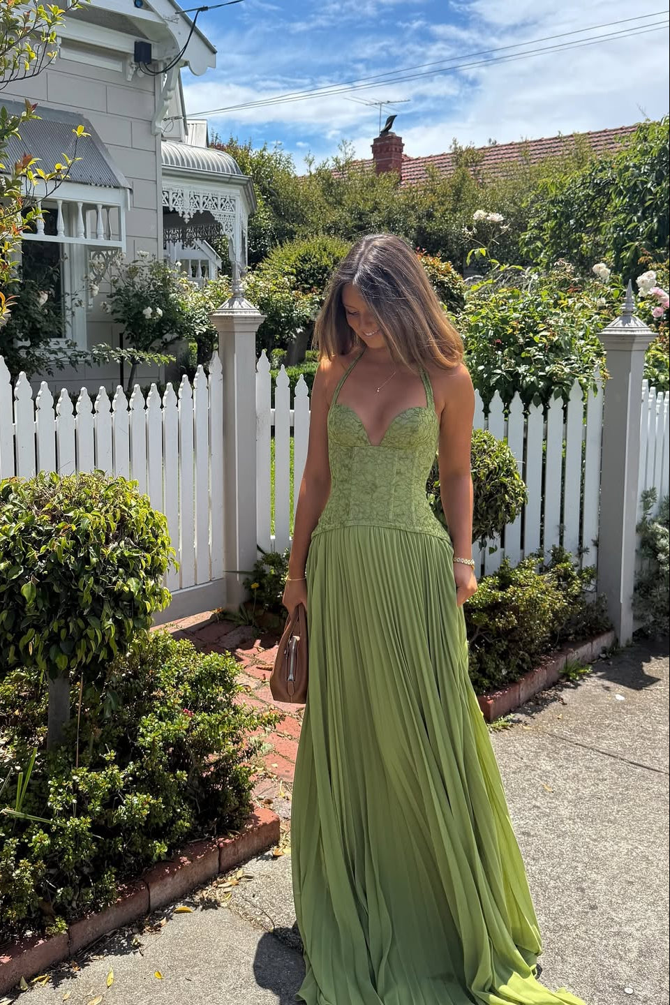 Palmora Society - Kenley | Vestido Maxi Corsé Plisado - foto 3