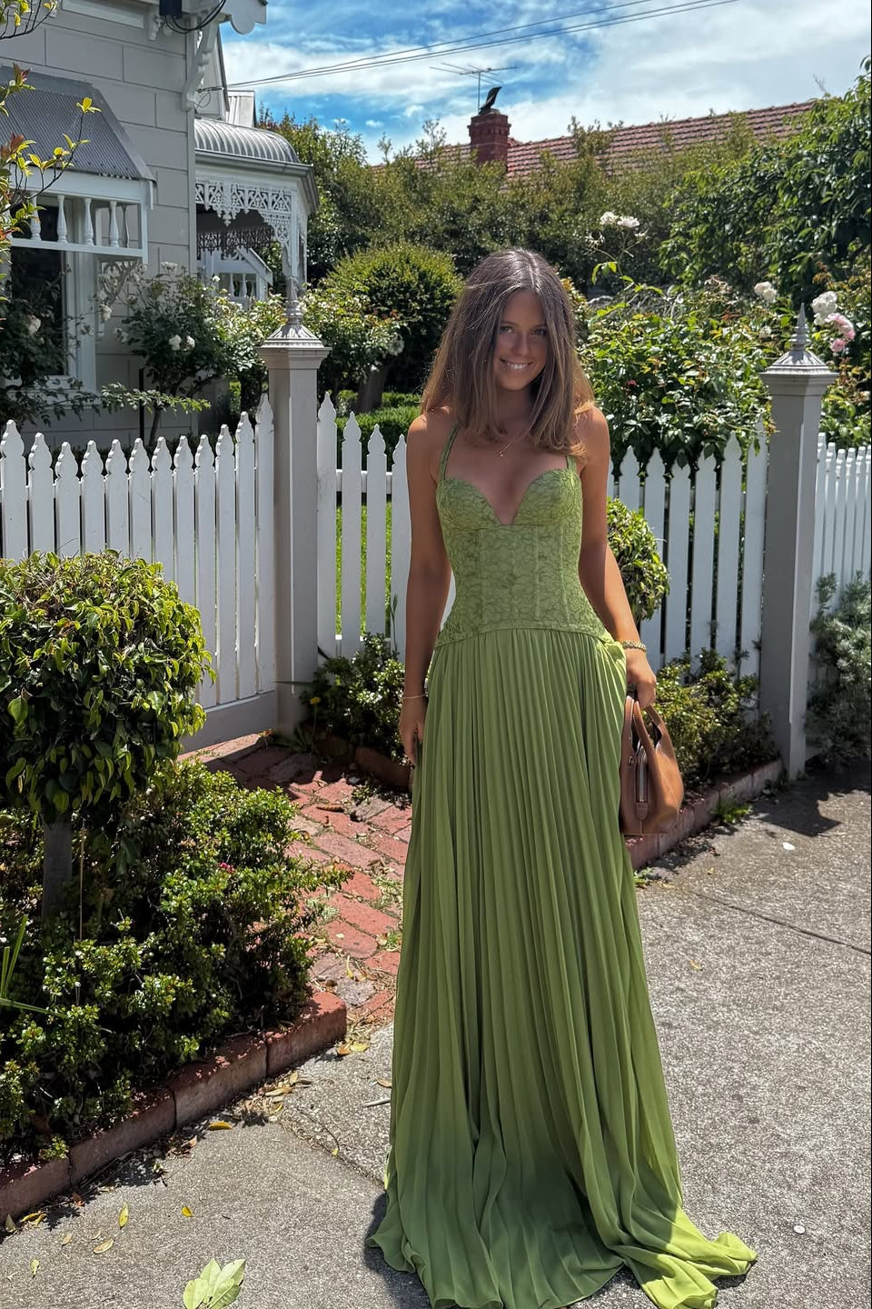Palmora Society - Kenley | Vestido Maxi Corsé Plisado - foto 4