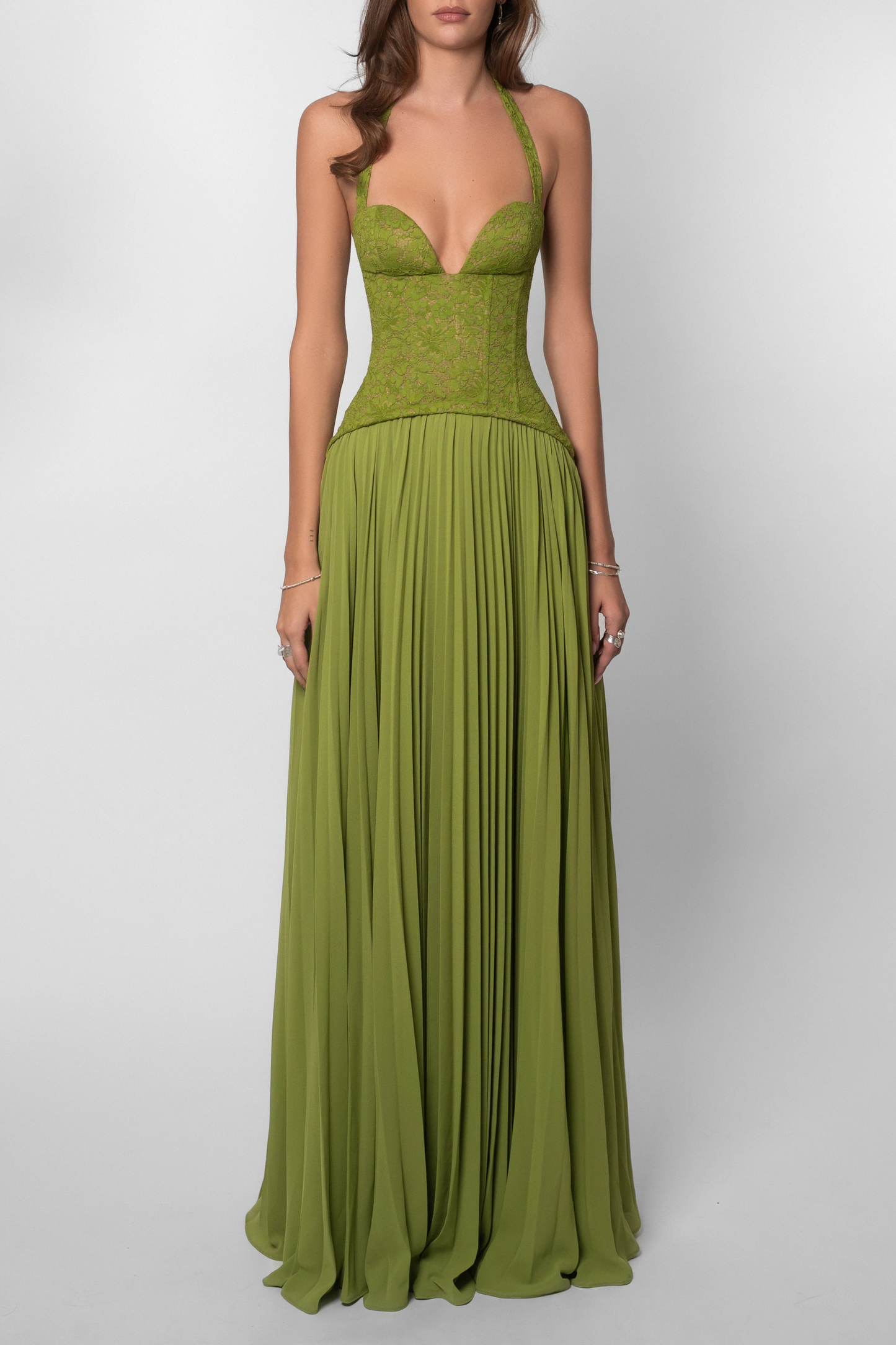Palmora Society - Kenley | Vestido Maxi Corsé Plisado - foto 5