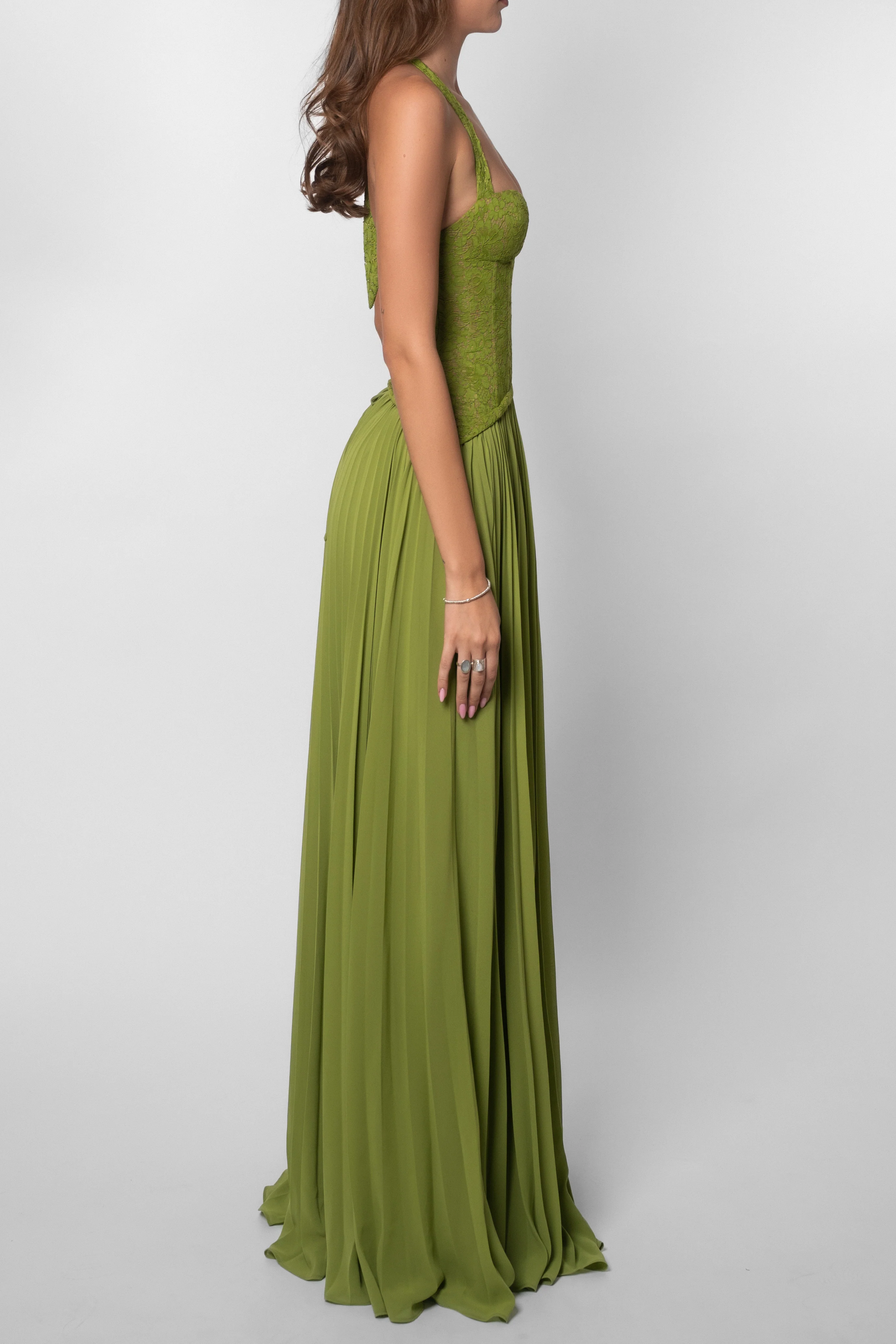 Palmora Society - Kenley | Vestido Maxi Corsé Plisado - foto 7
