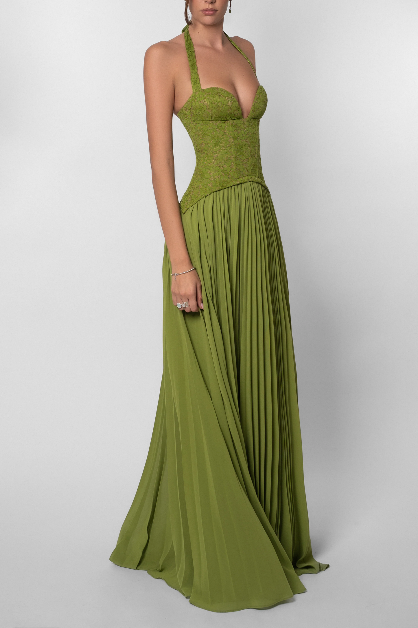 Palmora Society - Kenley | Vestido Maxi Corsé Plisado - foto 8