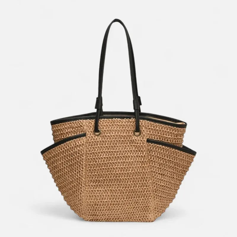 Léa | Large Woven Straw Tote