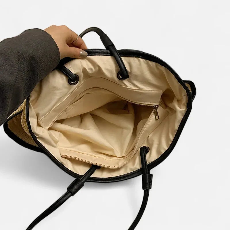 Léa | Large Woven Straw Tote