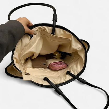 Léa | Large Woven Straw Tote