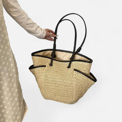 Léa | Large Woven Straw Tote