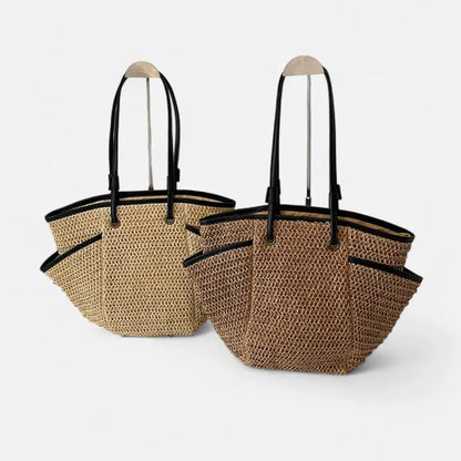 Léa | Large Woven Straw Tote