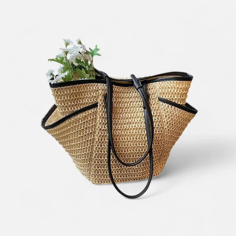 Léa | Large Woven Straw Tote