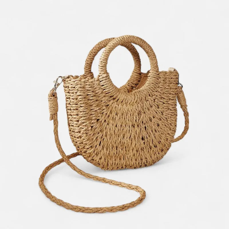Léna | Small Straw Shoulder Bag