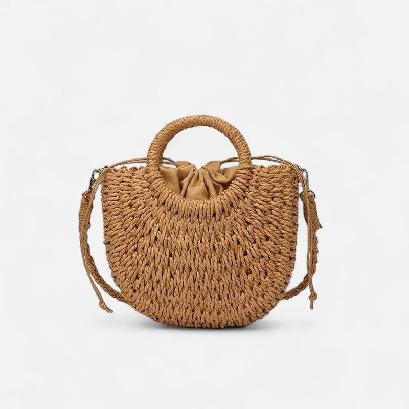 Léna | Small Straw Shoulder Bag