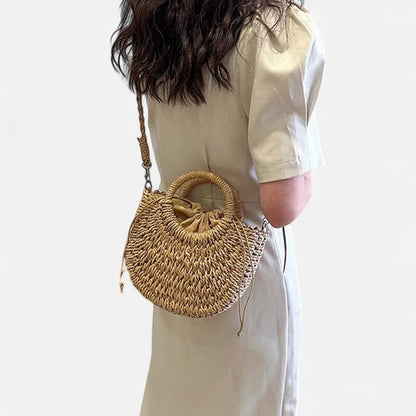 Léna | Small Straw Shoulder Bag