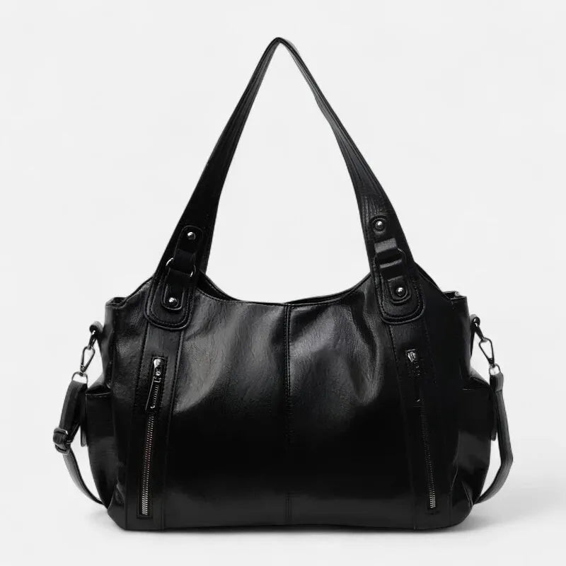 Léonie | Large Retro Multi-Pocket Shoulder Bag