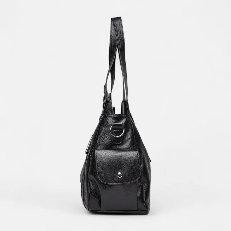 Léonie | Large Retro Multi-Pocket Shoulder Bag