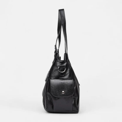 Léonie | Large Retro Multi-Pocket Shoulder Bag
