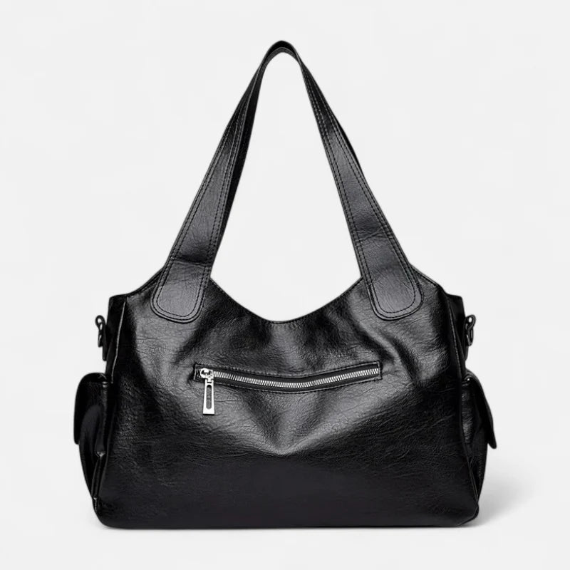 Léonie | Large Retro Multi-Pocket Shoulder Bag