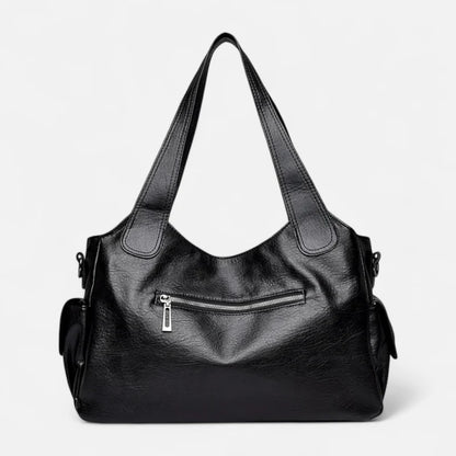 Léonie | Large Retro Multi-Pocket Shoulder Bag