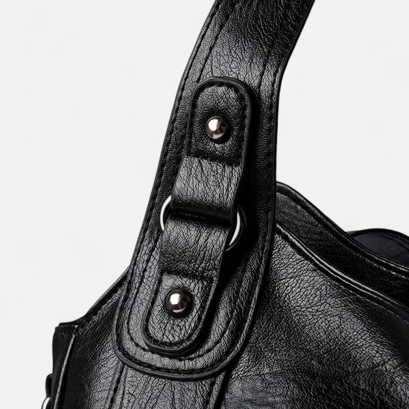Léonie | Large Retro Multi-Pocket Shoulder Bag