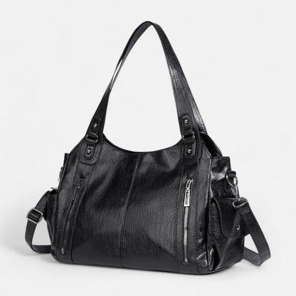 Léonie | Large Retro Multi-Pocket Shoulder Bag