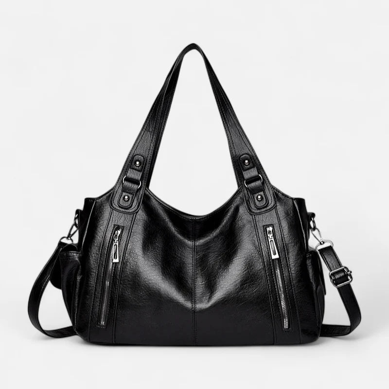 Léonie | Large Retro Multi-Pocket Shoulder Bag
