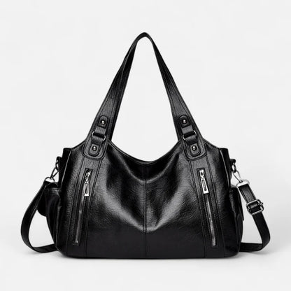 Léonie | Large Retro Multi-Pocket Shoulder Bag